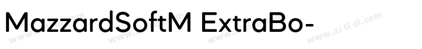 MazzardSoftM ExtraBo字体转换